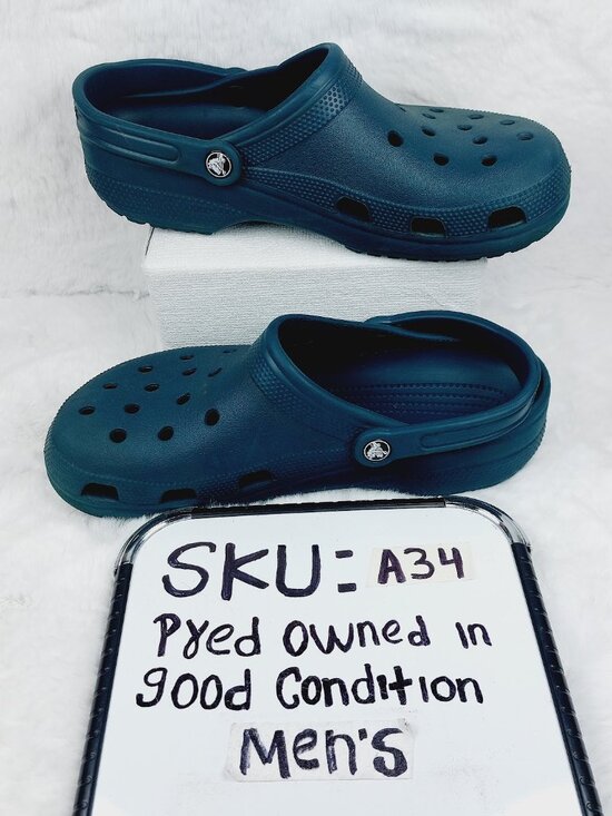 Crocs Men\'s Turbo Teal Classic Adjustable Slip-On Casual Clogs Size 10 main image 7